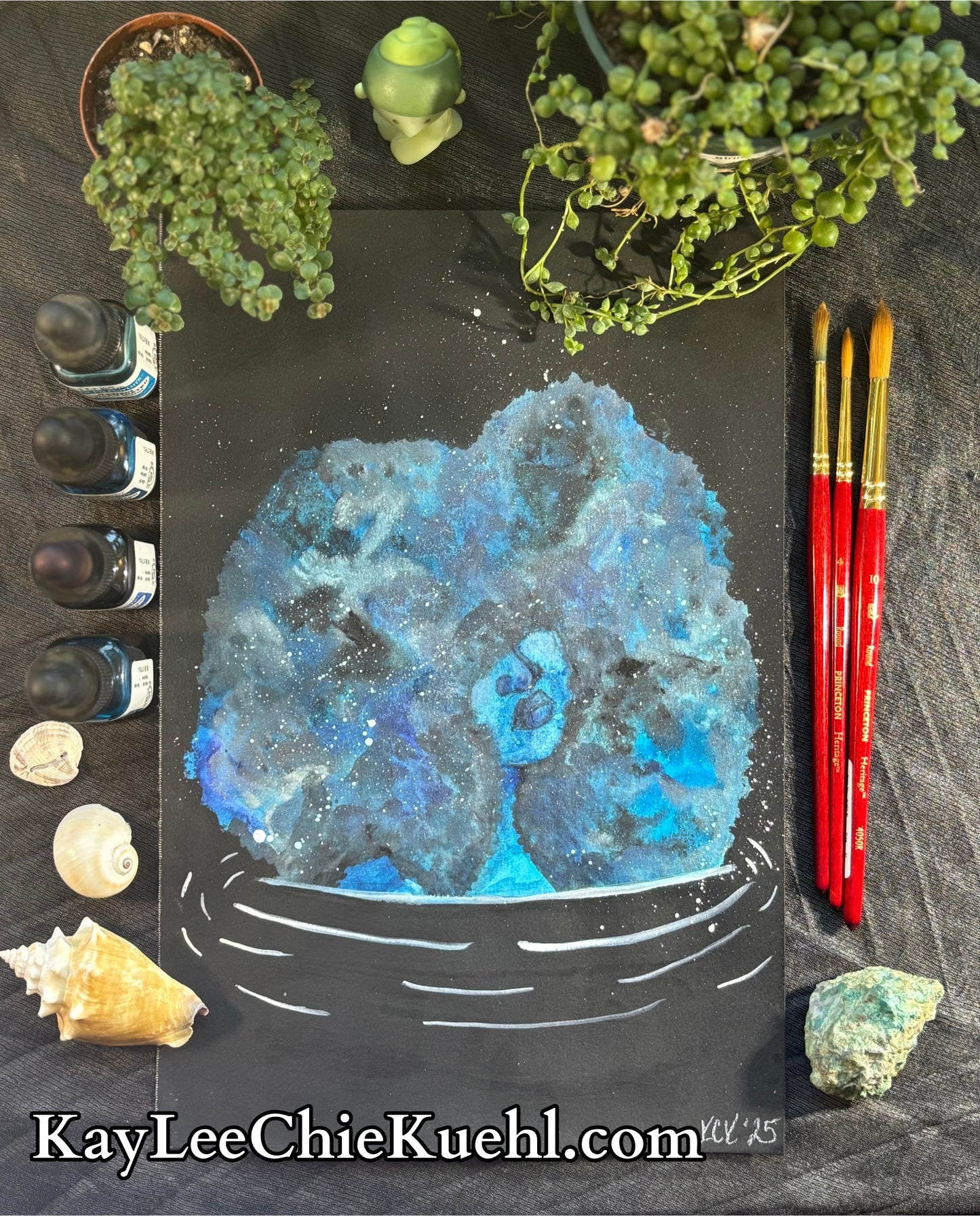 "Blue Galaxy," Fine Art Print