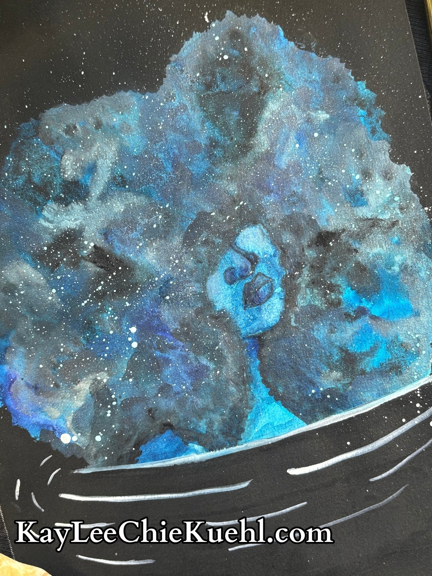 "Blue Galaxy," Fine Art Print