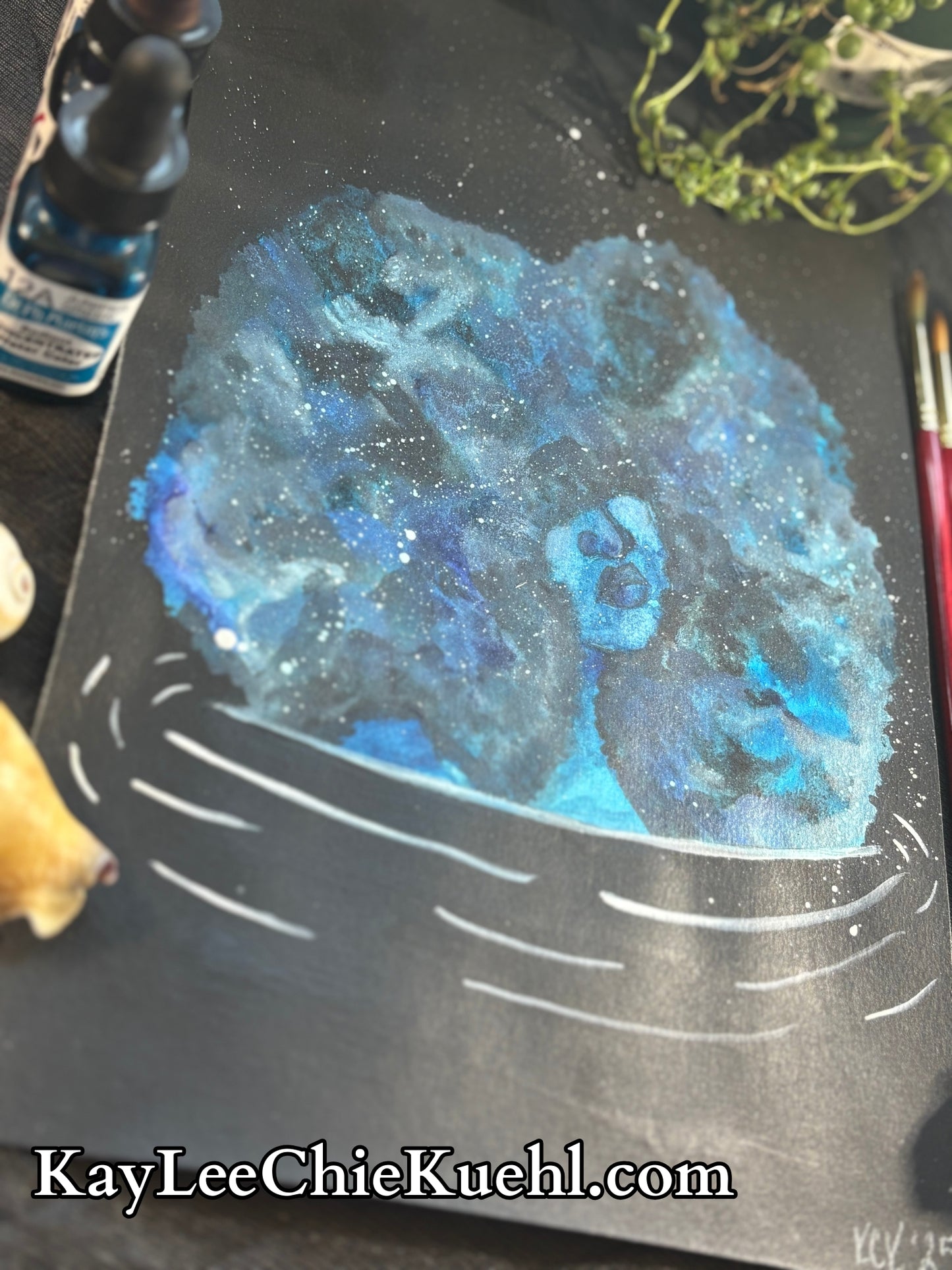 "Blue Galaxy," Fine Art Print