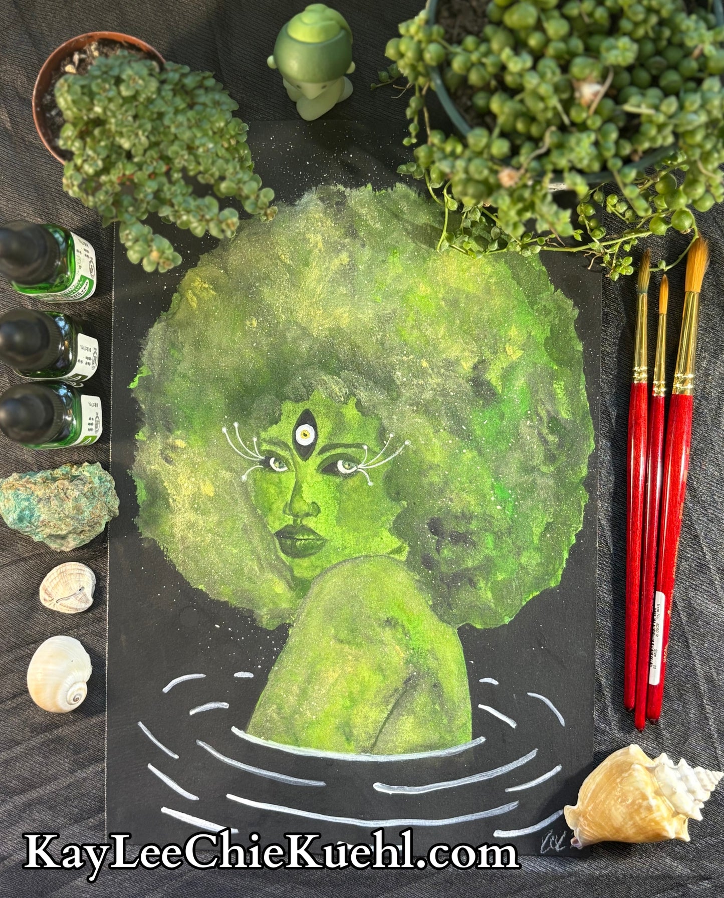 "Green Galaxy," Fine Art Print