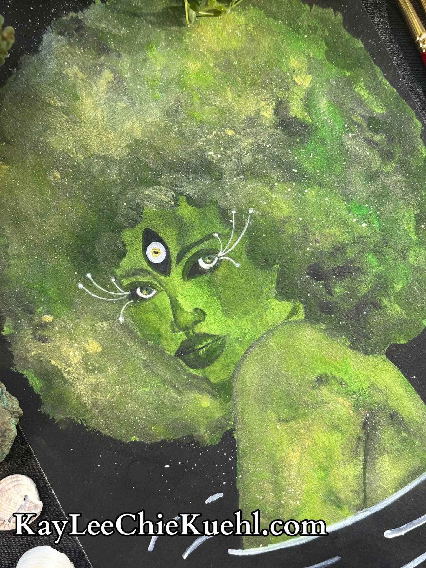 "Green Galaxy," Fine Art Print