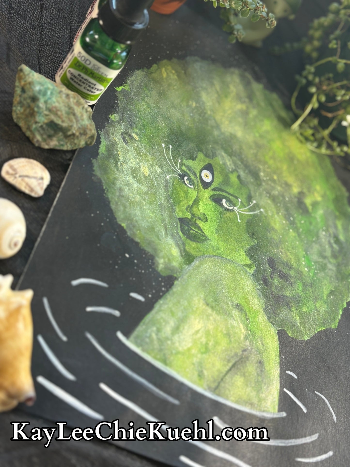"Green Galaxy," Fine Art Print