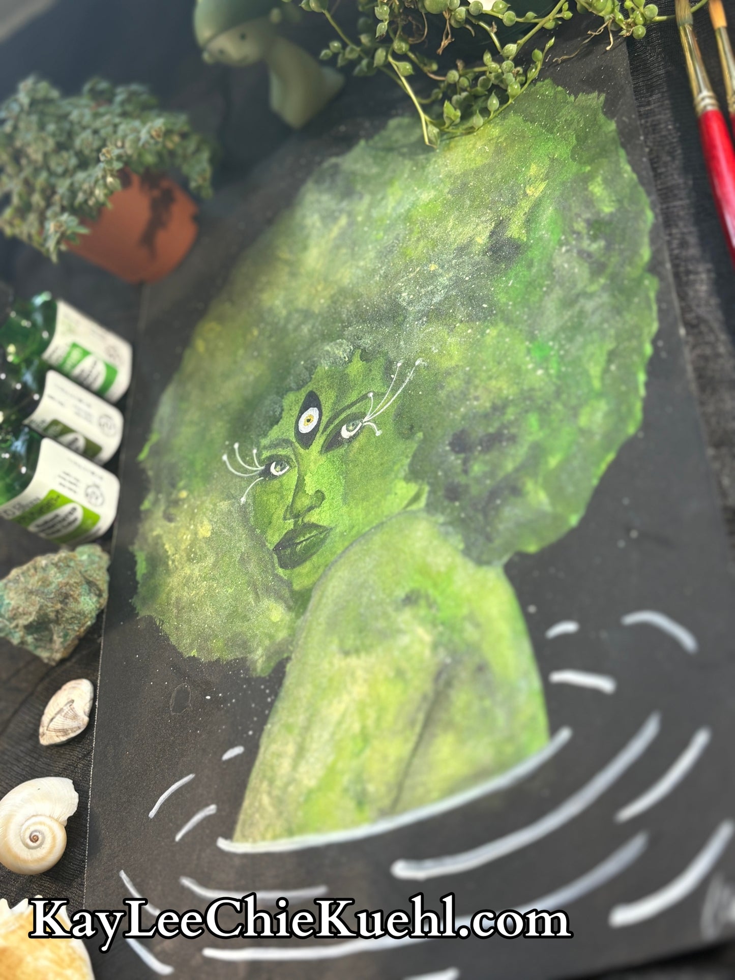 "Green Galaxy," Fine Art Print