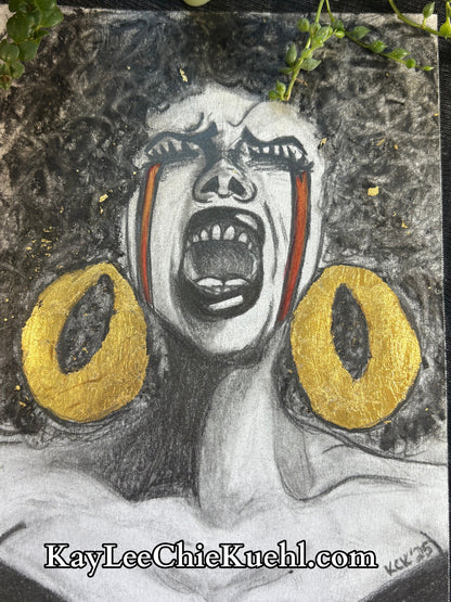 "BLOOD SCREAM," Fine Art Print
